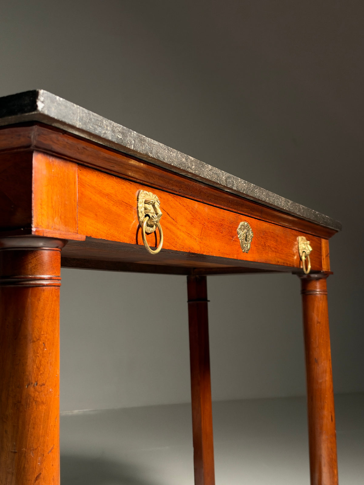 19th century Empire style trumeau side table