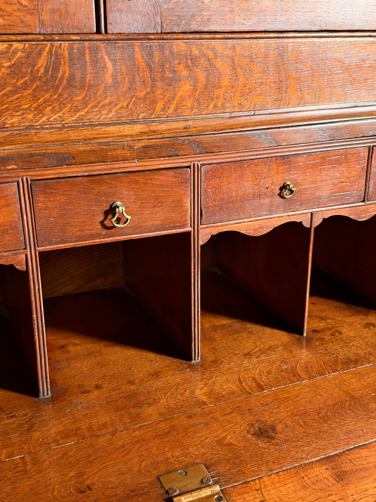 19th century English desk cabinet