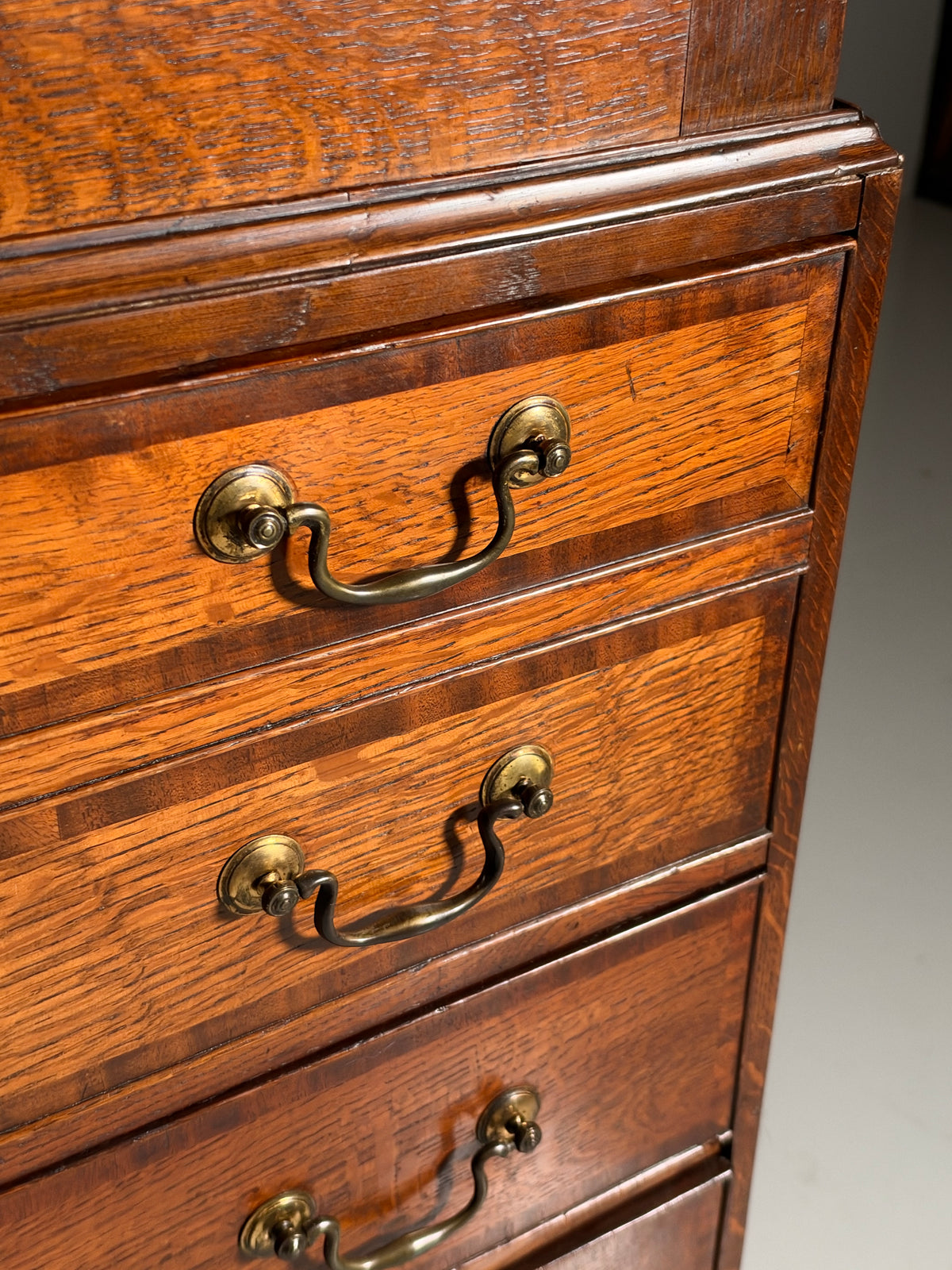 19th century English desk cabinet