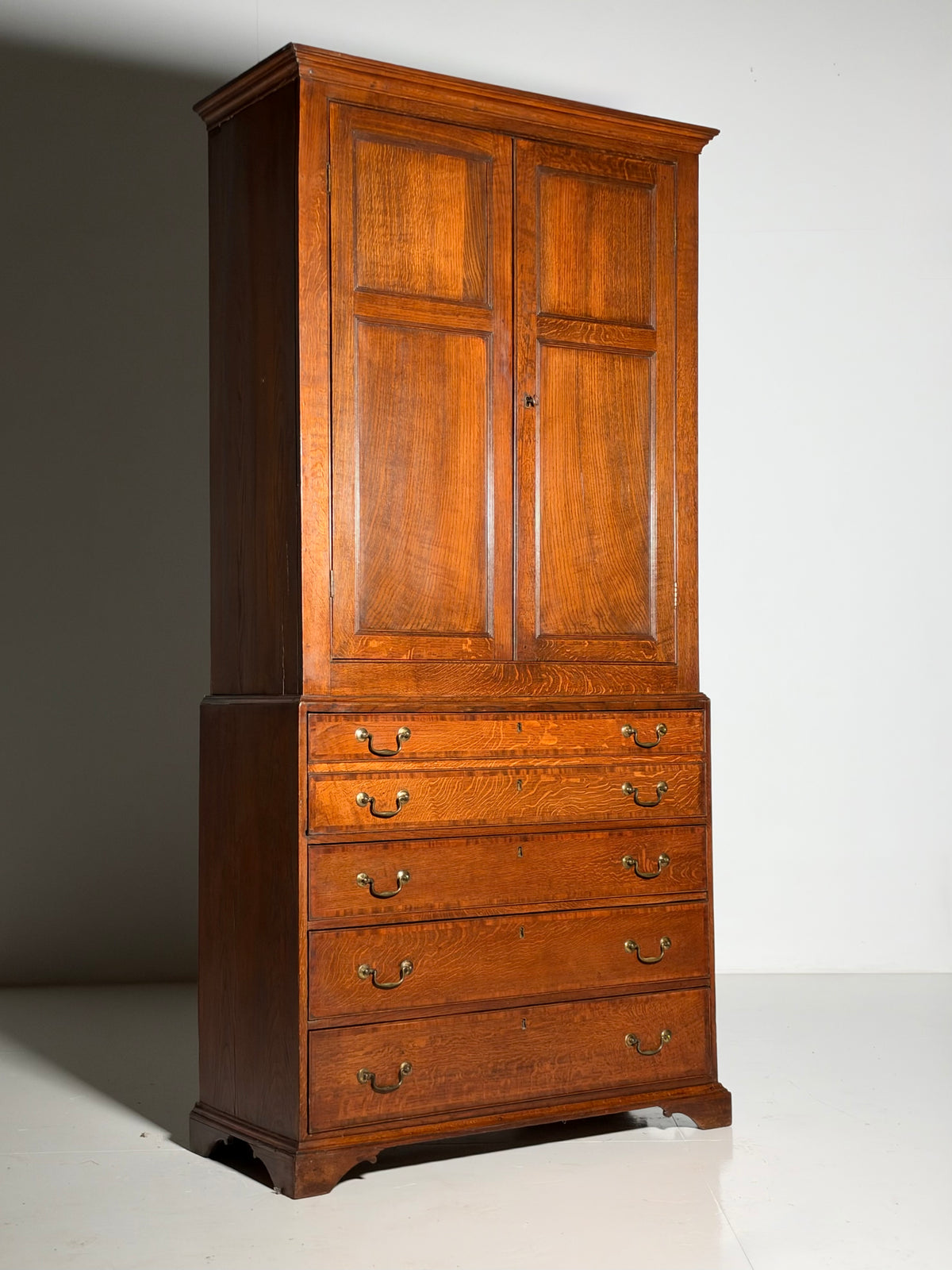 19th century English desk cabinet
