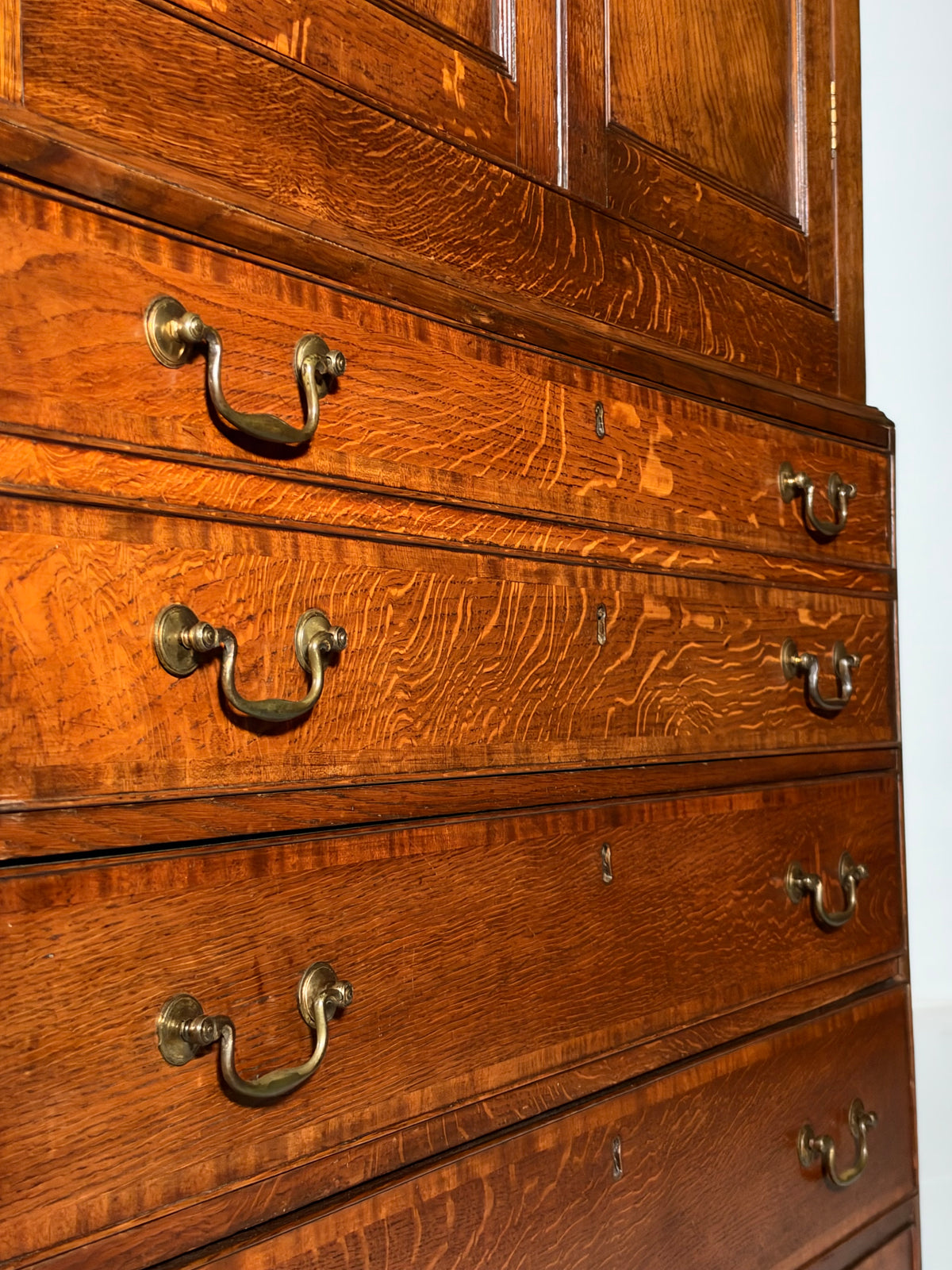 19th century English desk cabinet