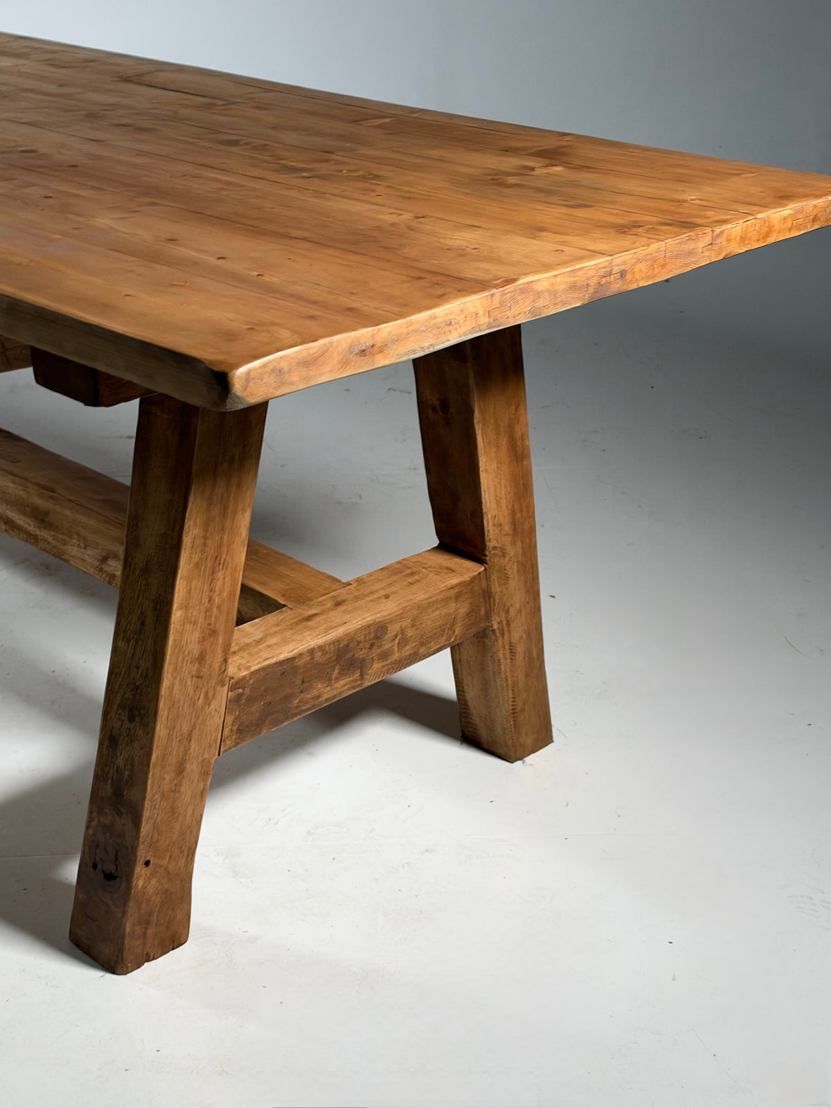 Grote kloostertafel hout landelijk 298cm