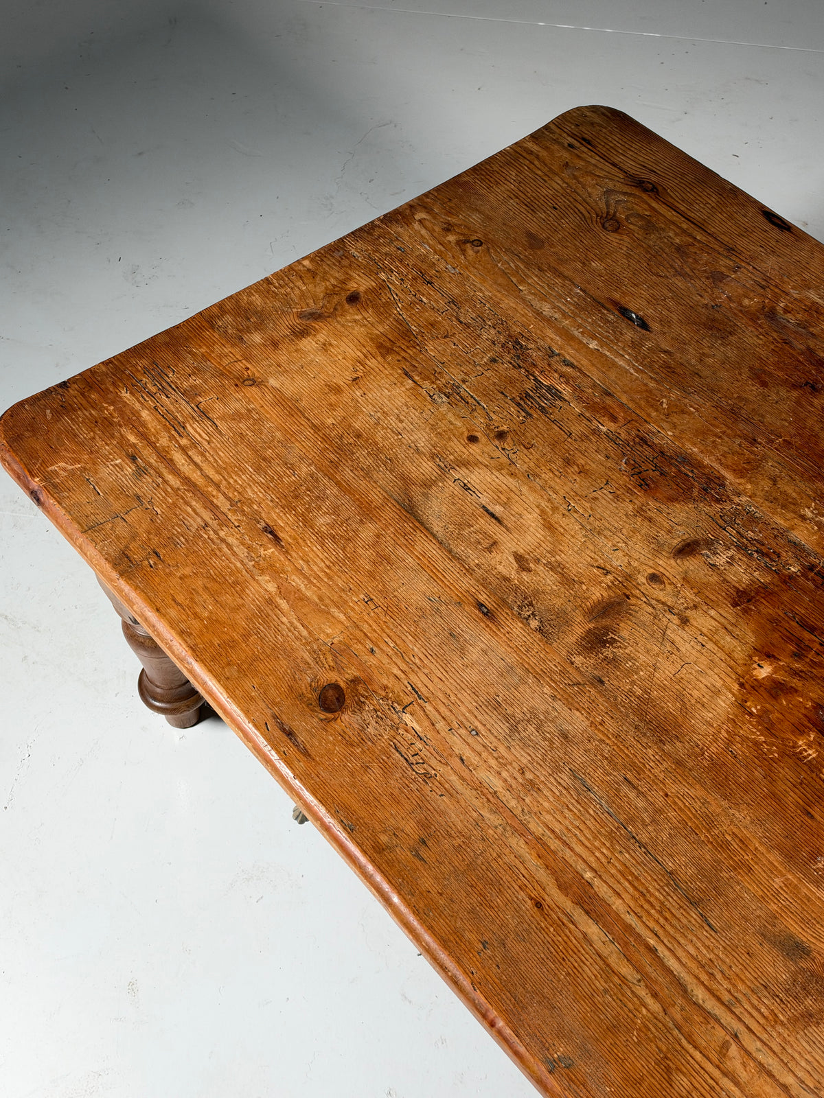 Rustic pine coffee table