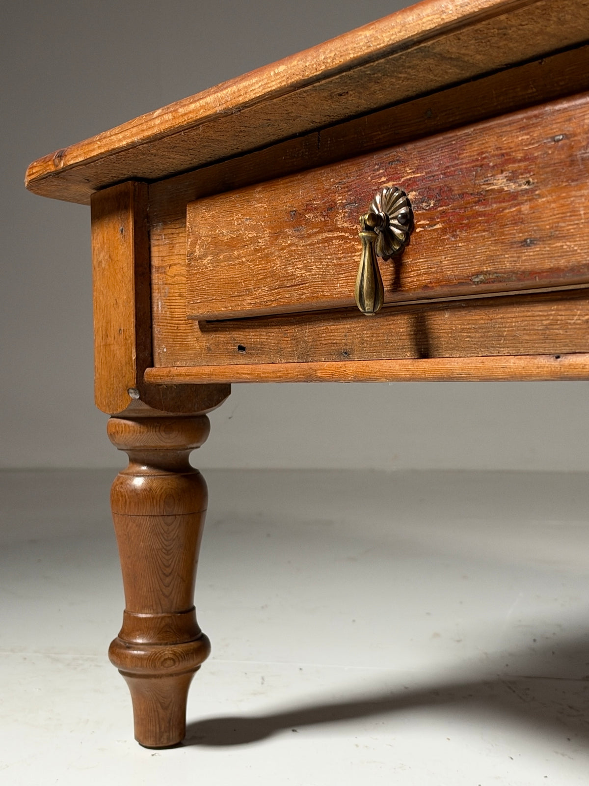 Rustic pine coffee table