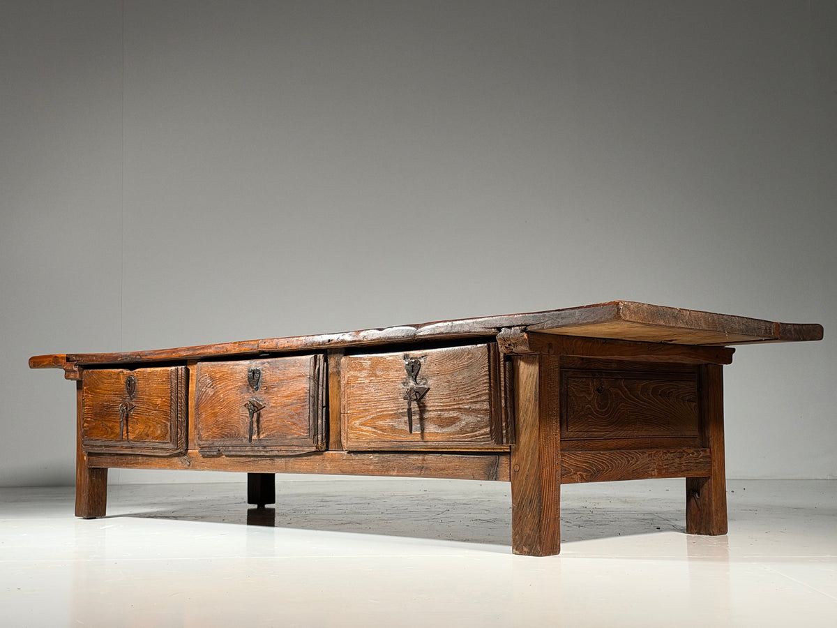 Very large Spanish coffee table, 231 cm