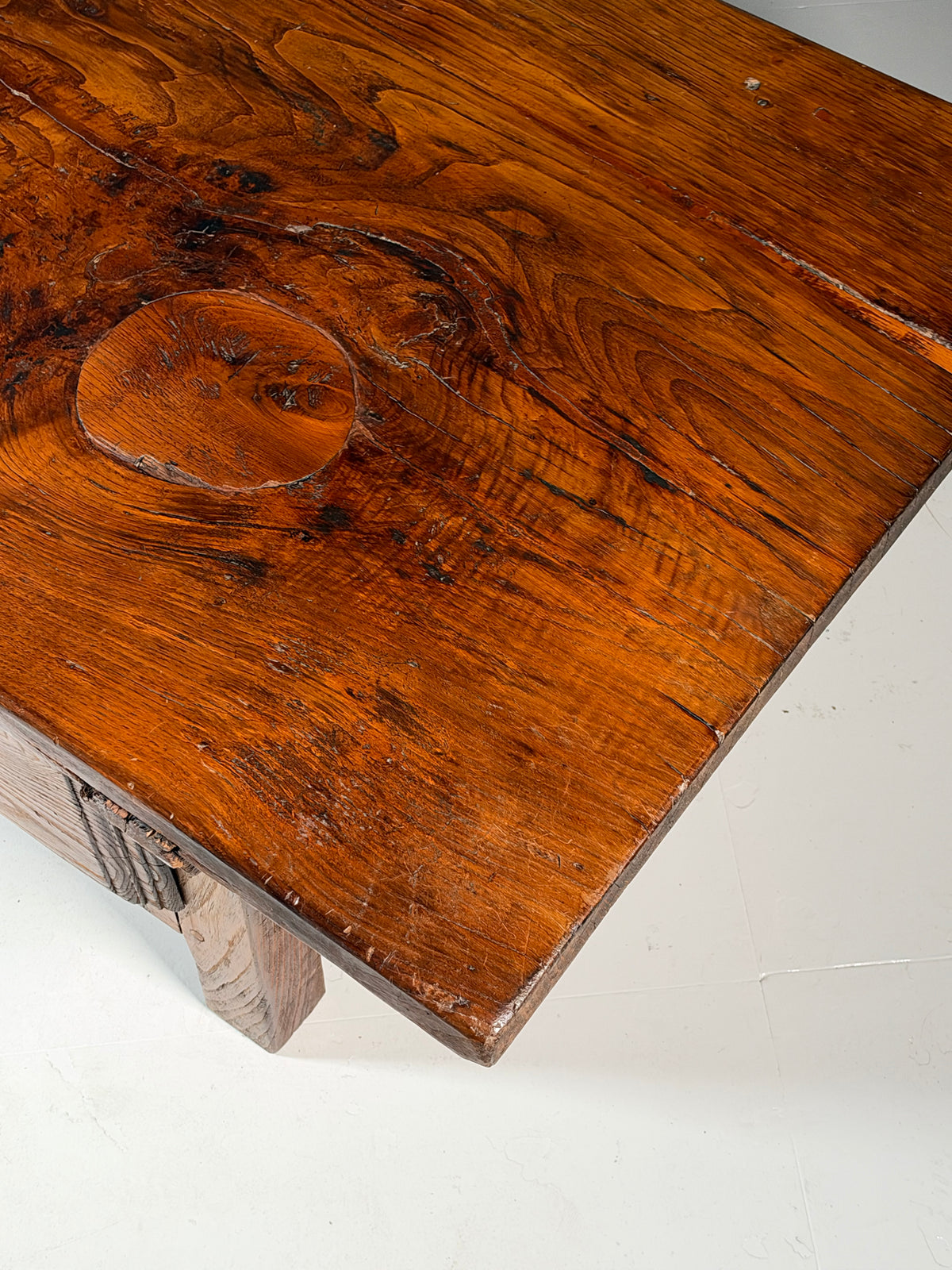 Very large Spanish coffee table, 231 cm