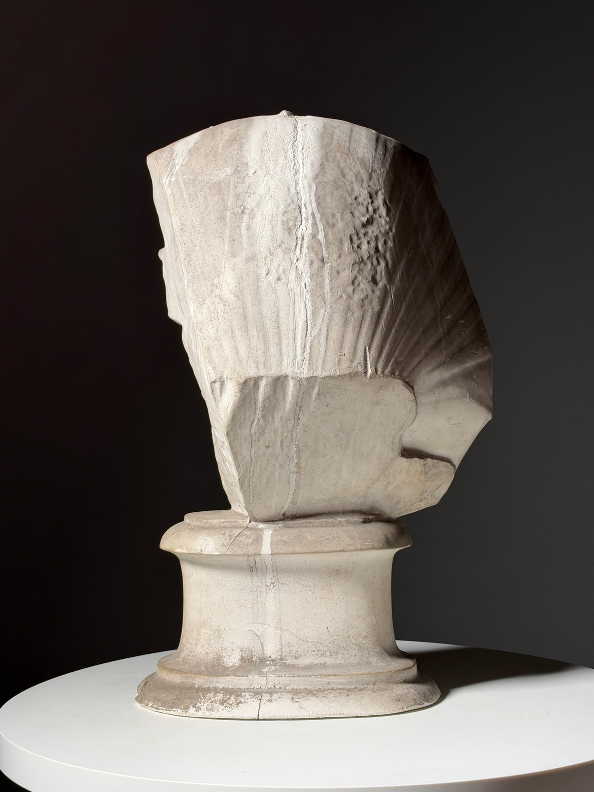 Plaster bust of an Egyptian pharaoh