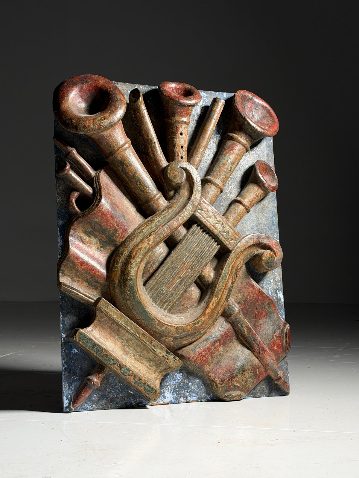 Relief panel depicting music, early 19th century