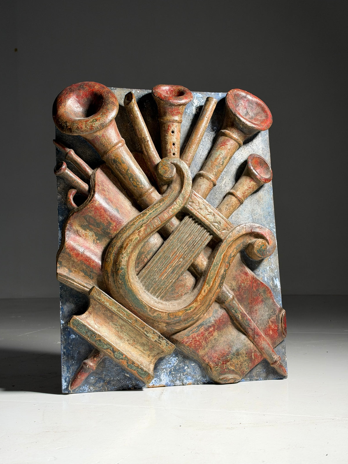 Relief panel depicting music, early 19th century
