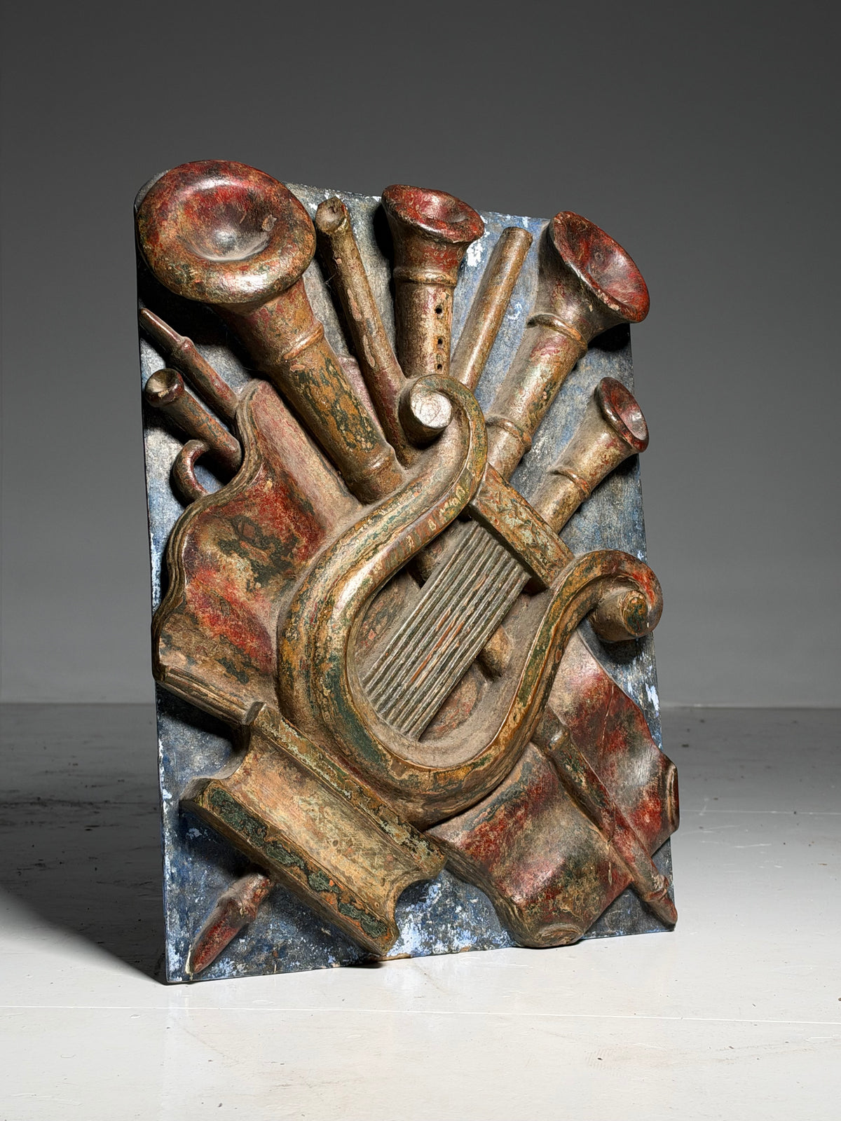 Relief panel depicting music, early 19th century