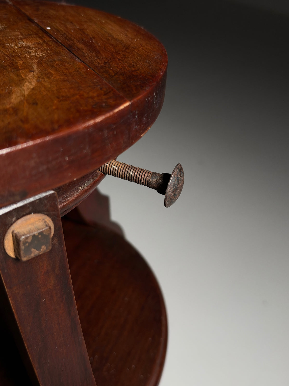 Mahogany sculpture stand