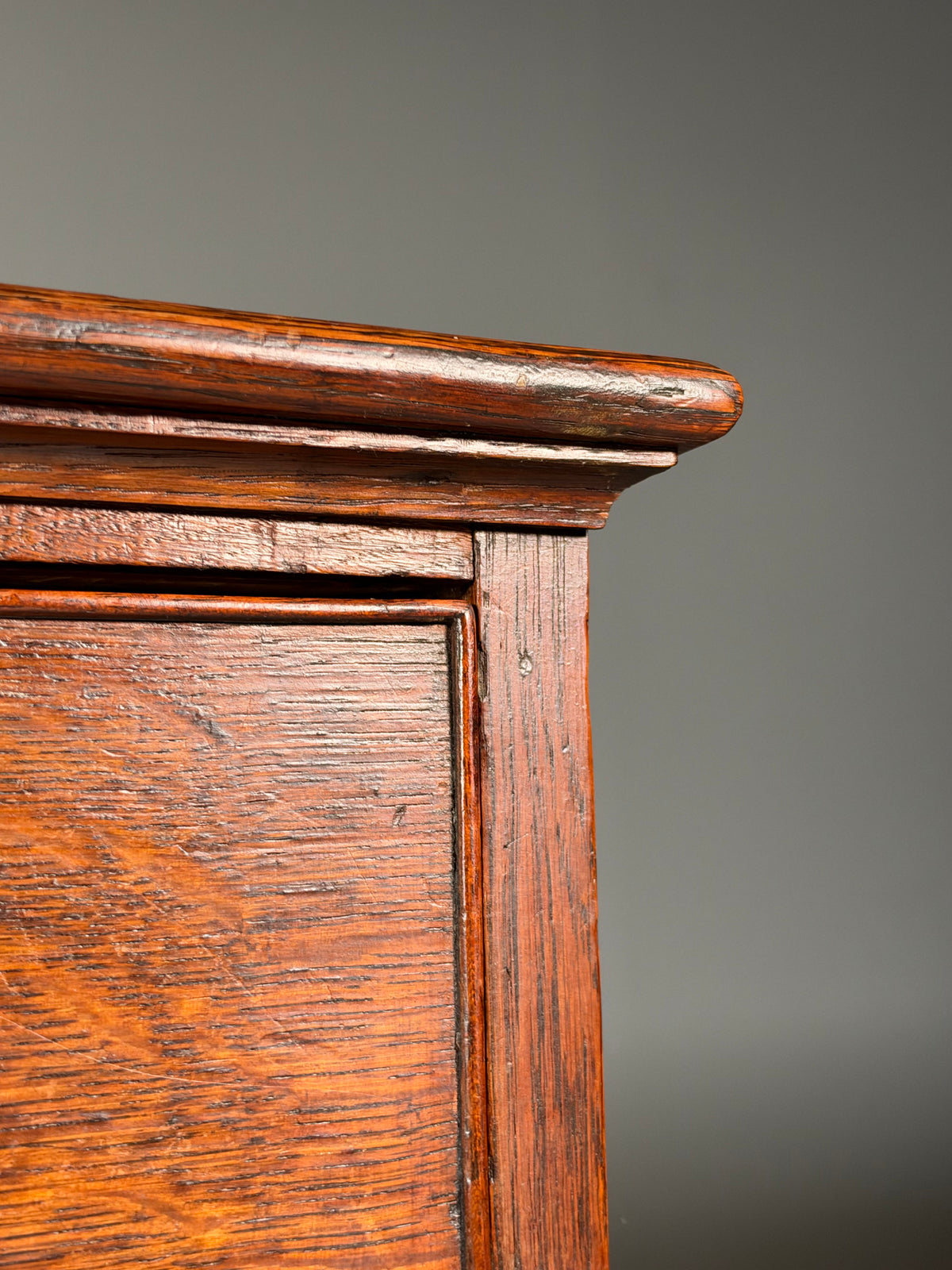 19th century English oak chest of drawers