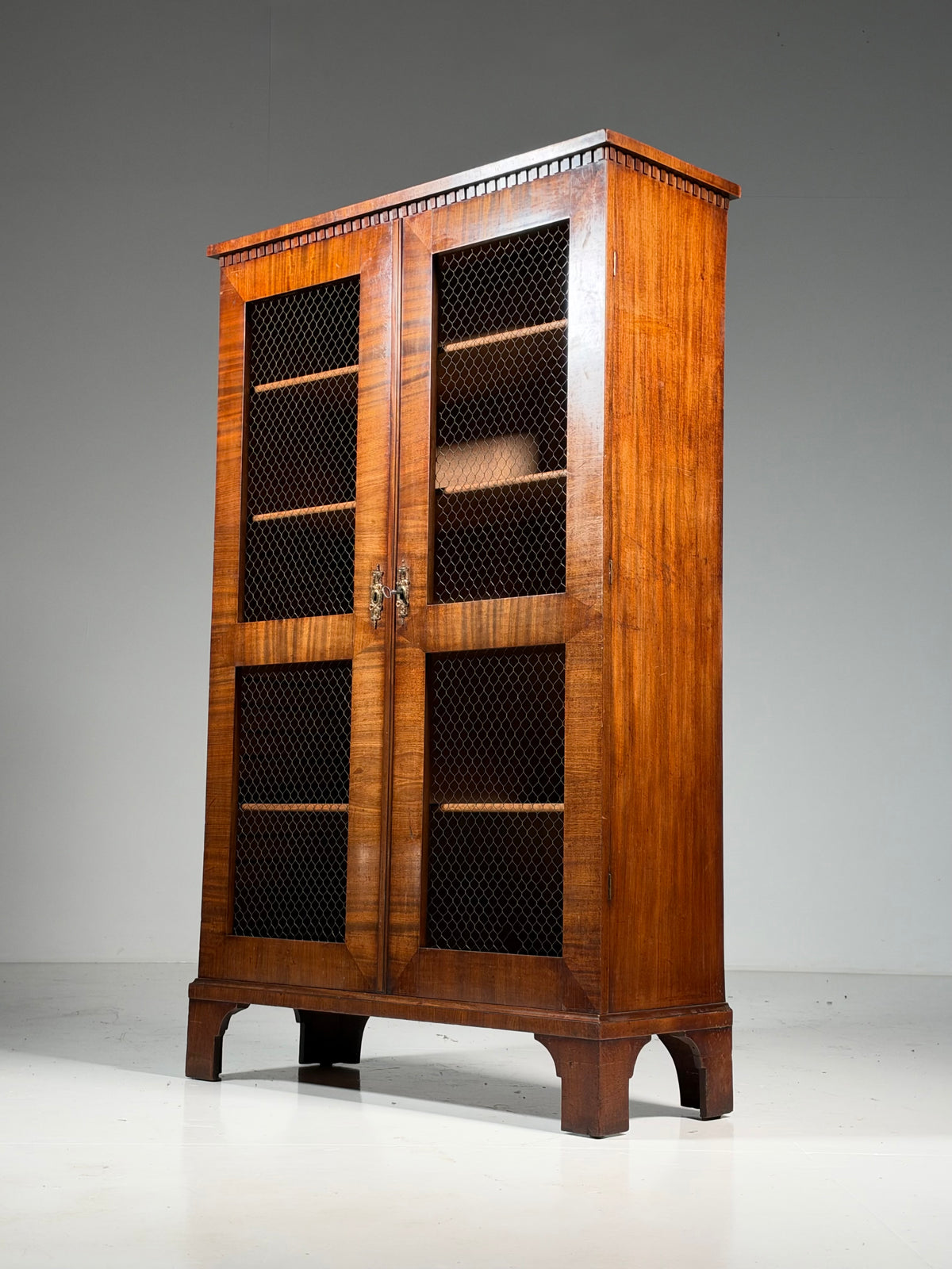 19th century mahogany display cabinet