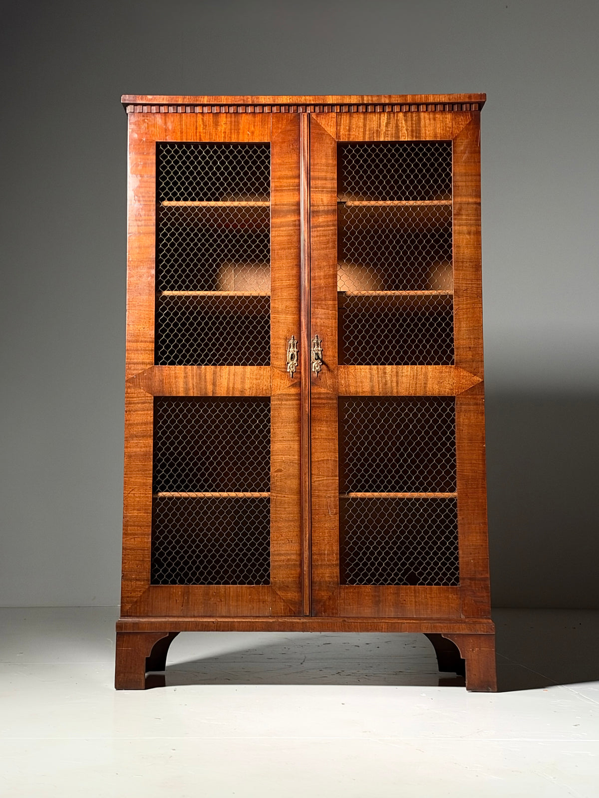 19th century mahogany display cabinet