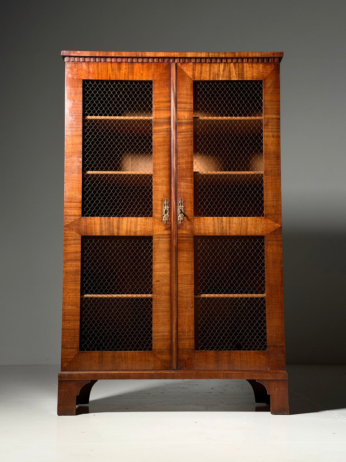 19th century mahogany display cabinet