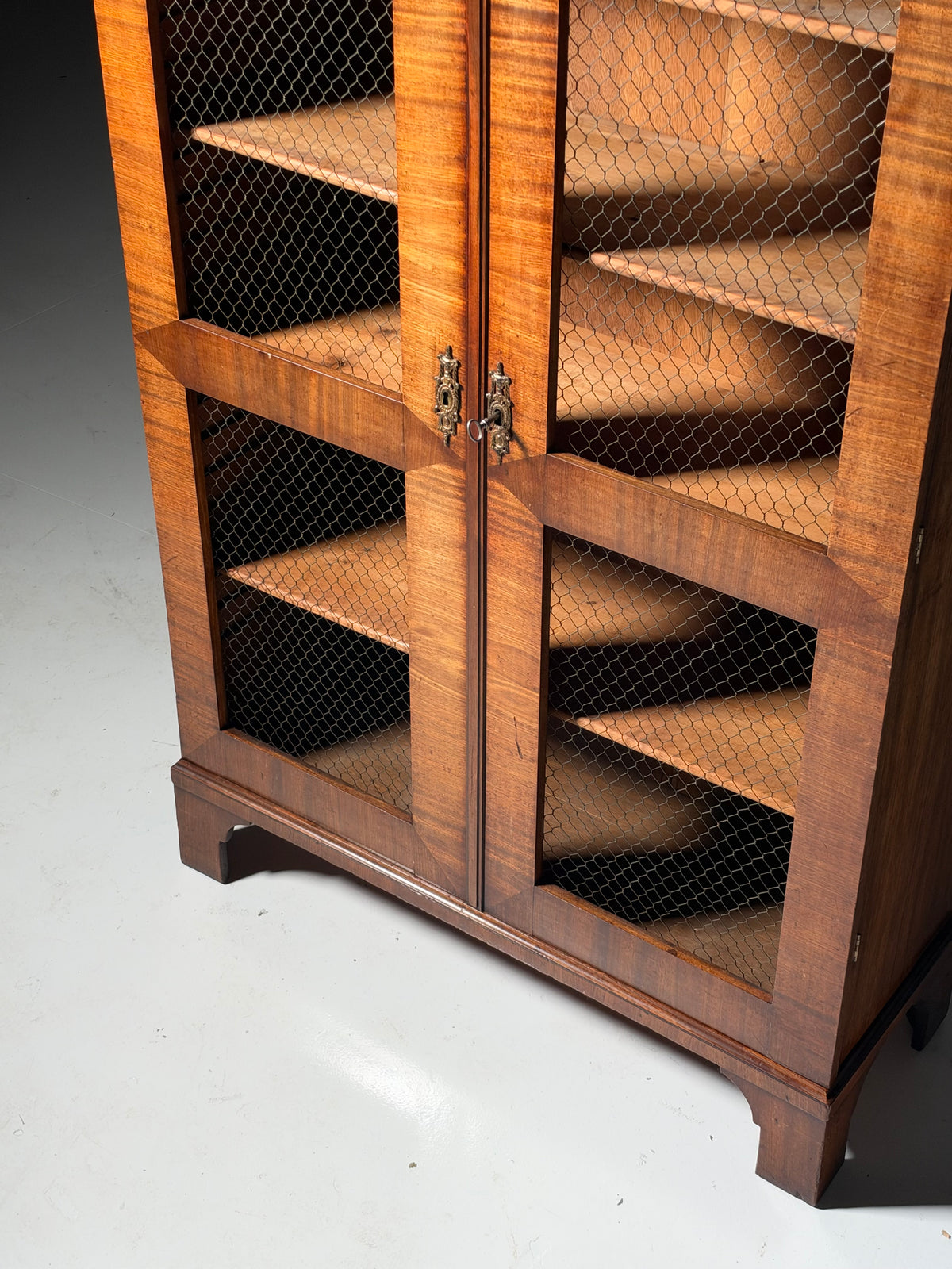 19th century mahogany display cabinet
