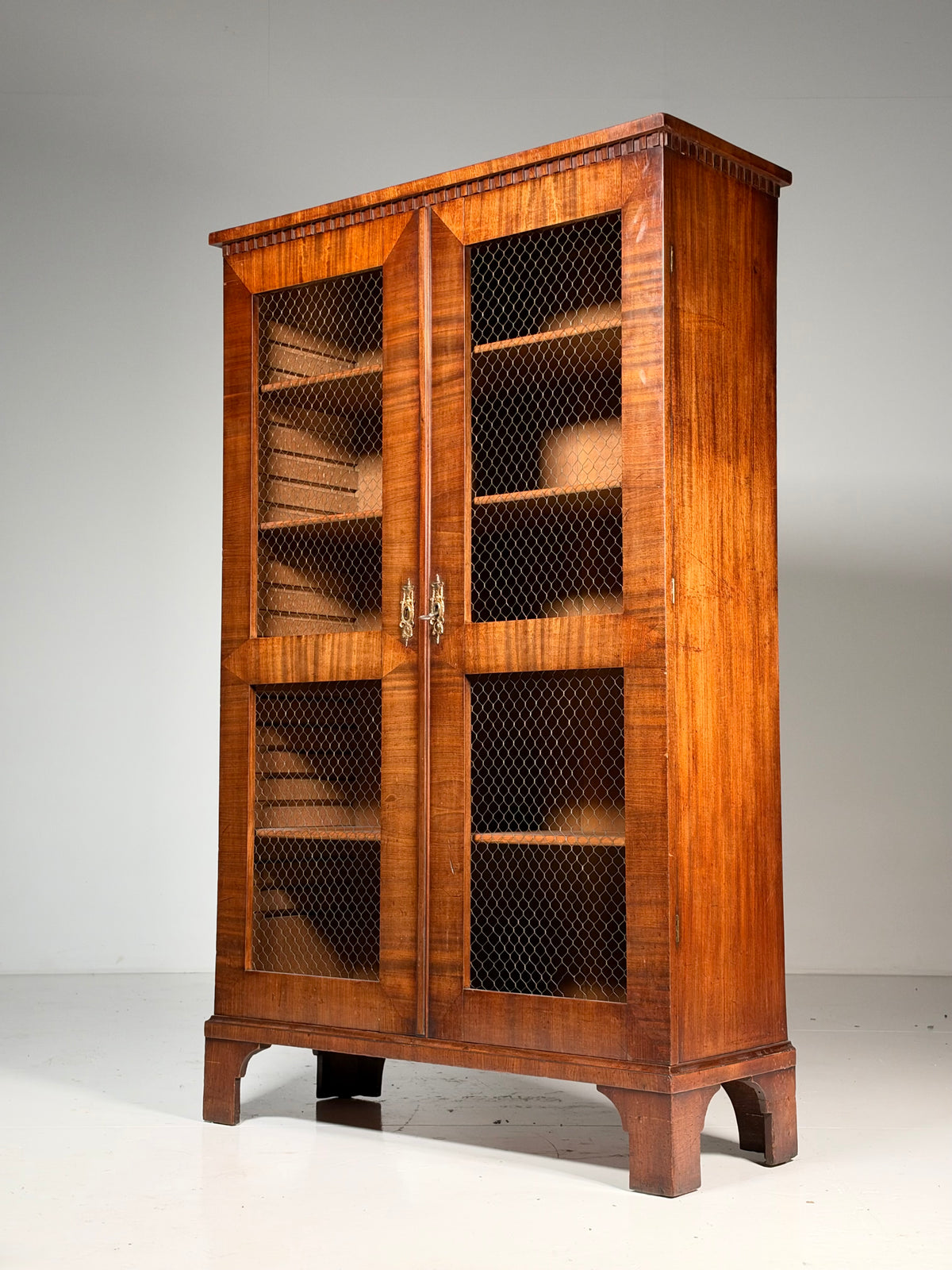 19th century mahogany display cabinet