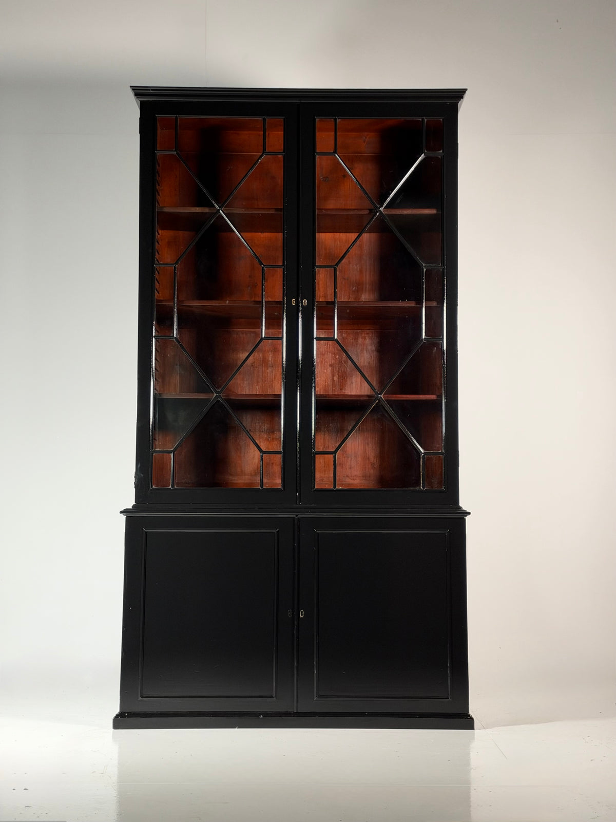 English bookcase black, c. 1880