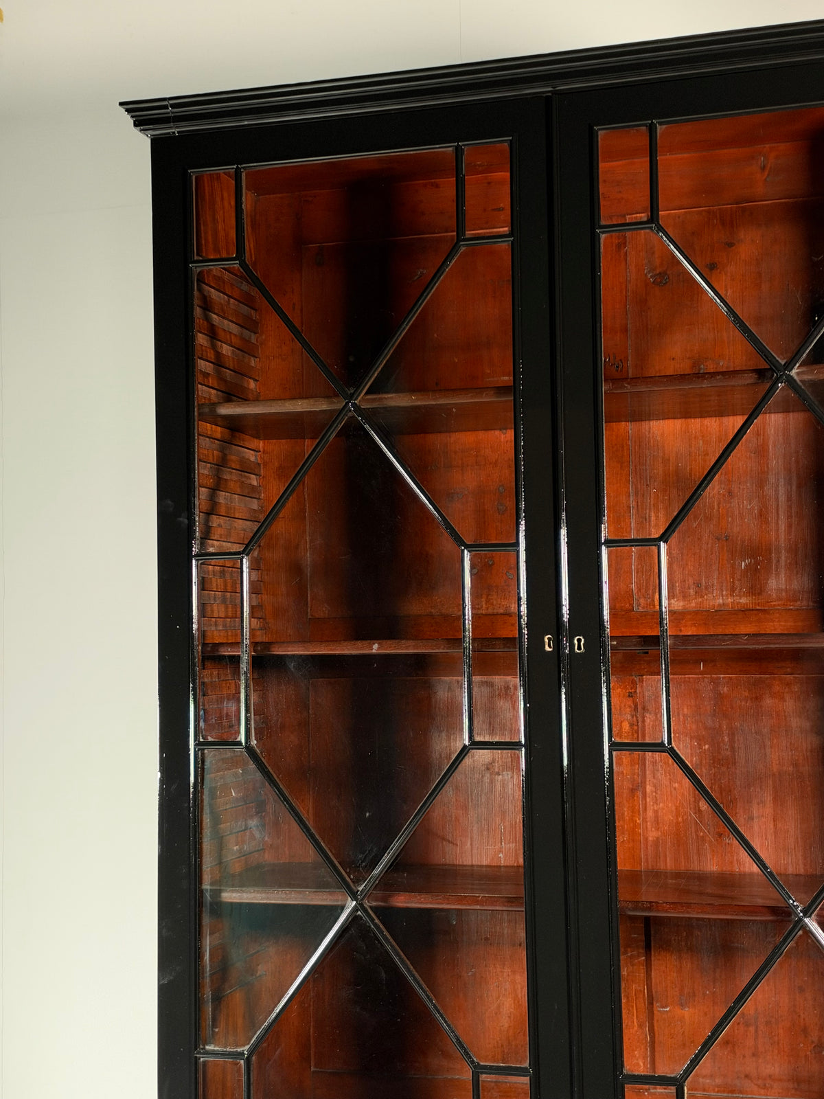 English bookcase black, c. 1880