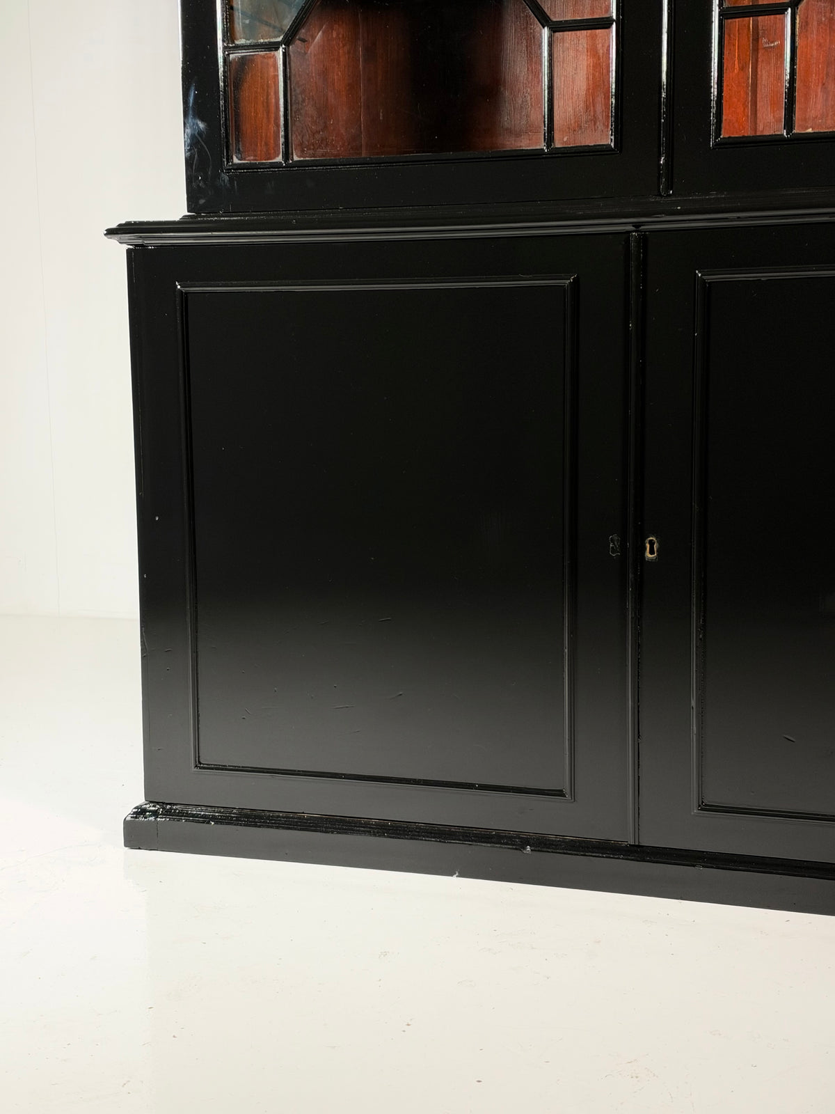 English bookcase black, c. 1880