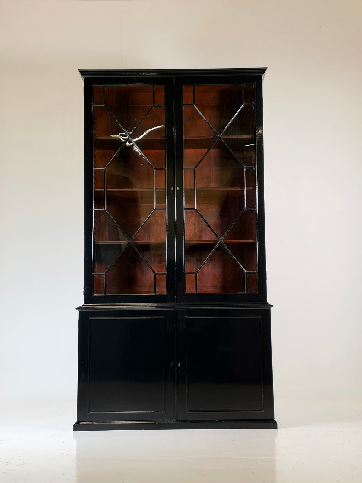 English bookcase black, c. 1880