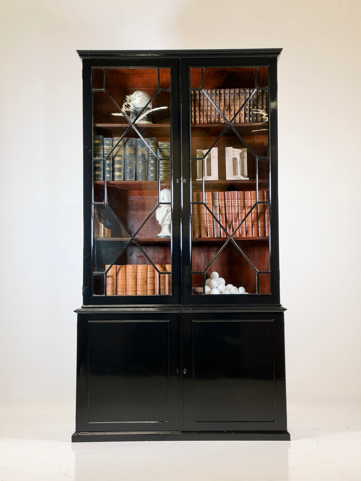 English bookcase black, c. 1880
