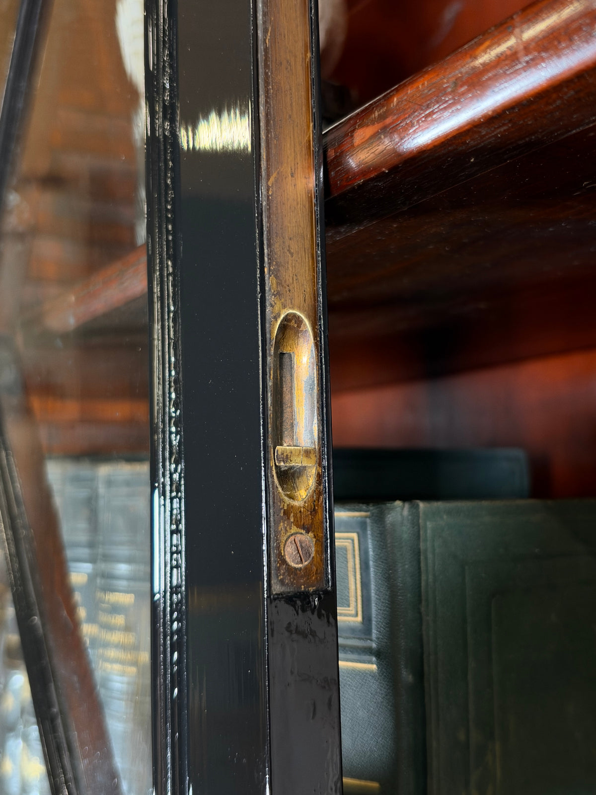 English bookcase black, c. 1880