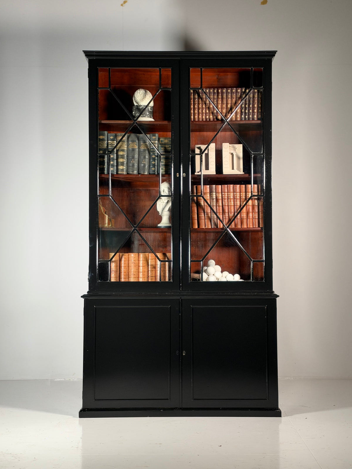 English bookcase black, c. 1880
