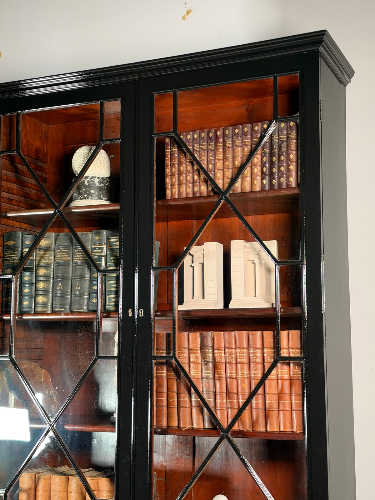 English bookcase black, c. 1880