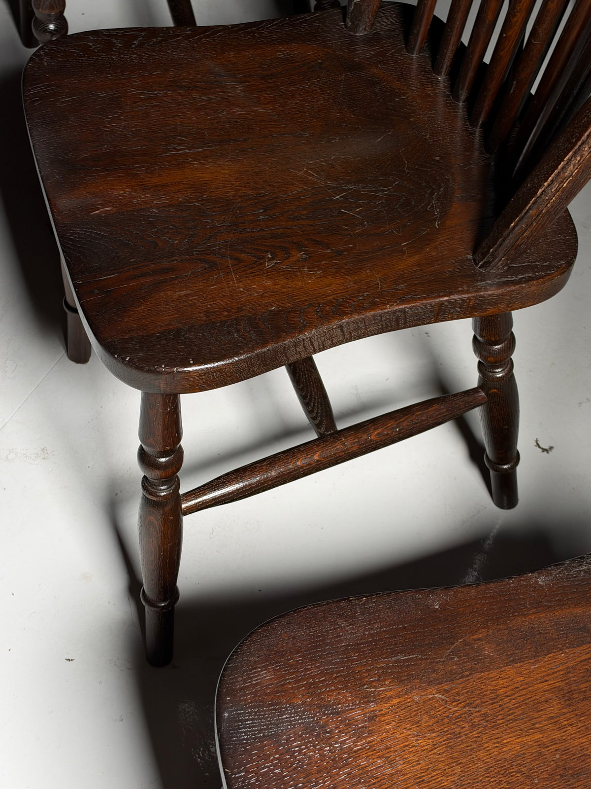 Set of 6 English Windsor chairs