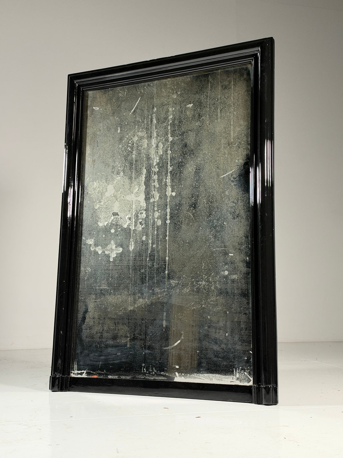 19th century Belgian mirror black