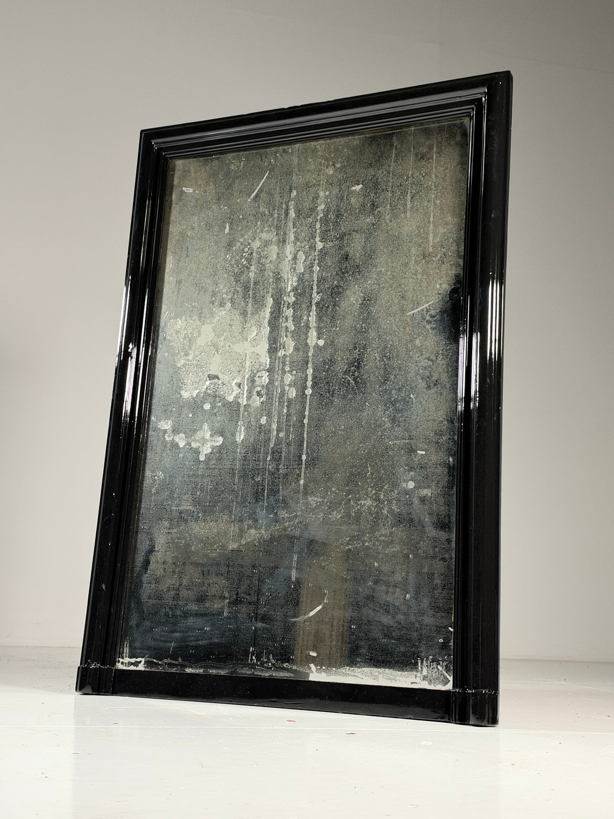19th century Belgian mirror black