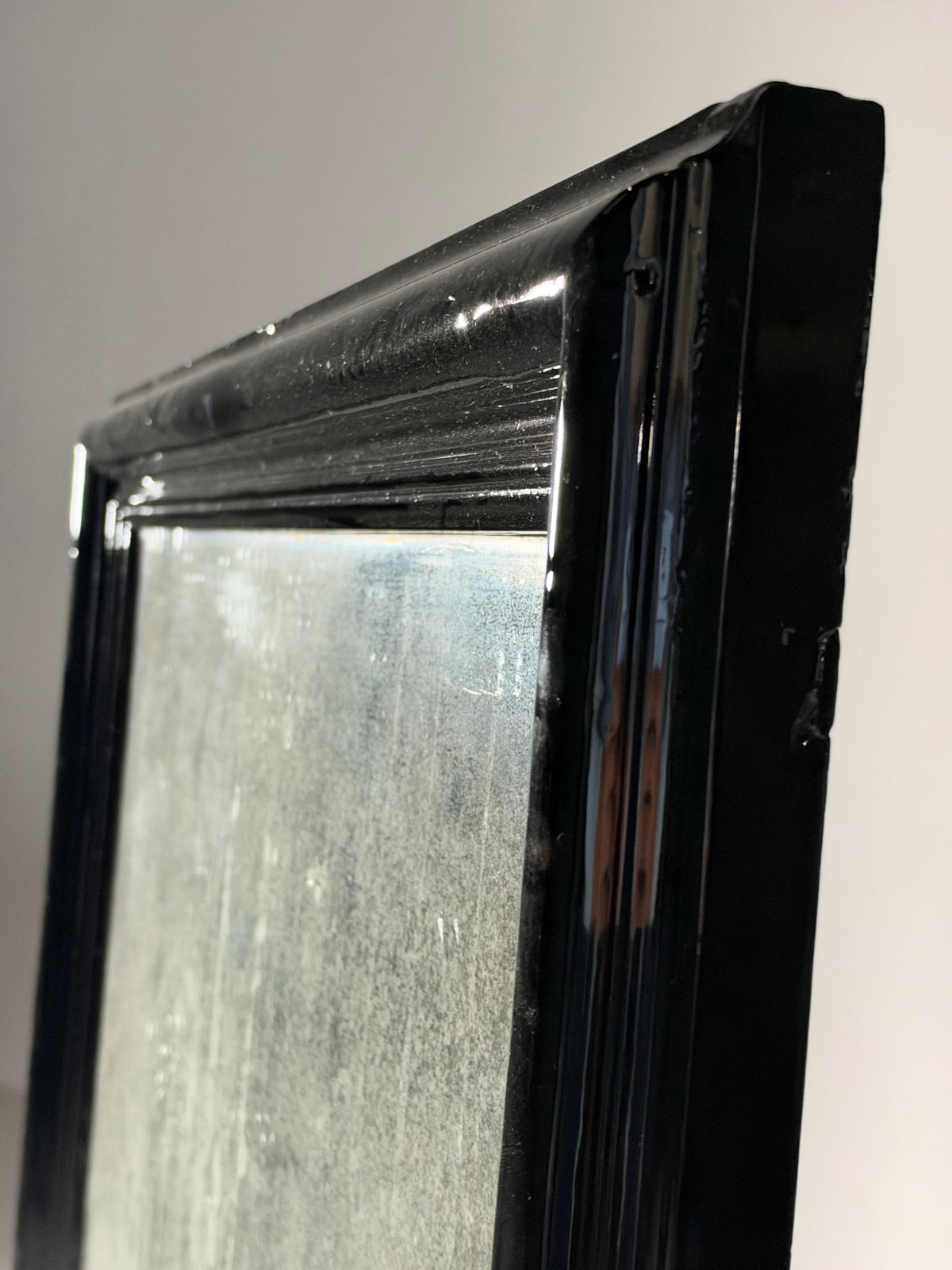 19th century Belgian mirror black