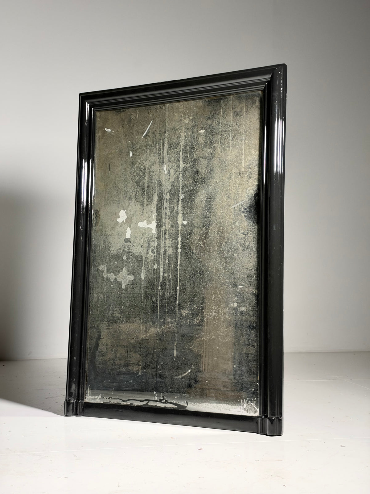 19th century Belgian mirror black