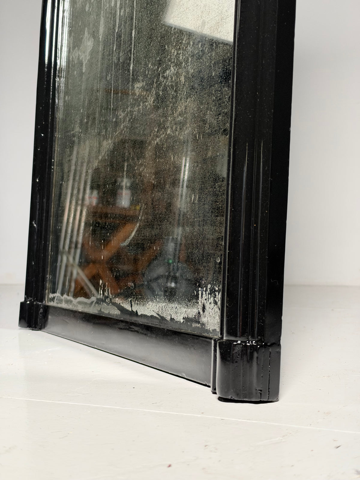 19th century Belgian mirror black