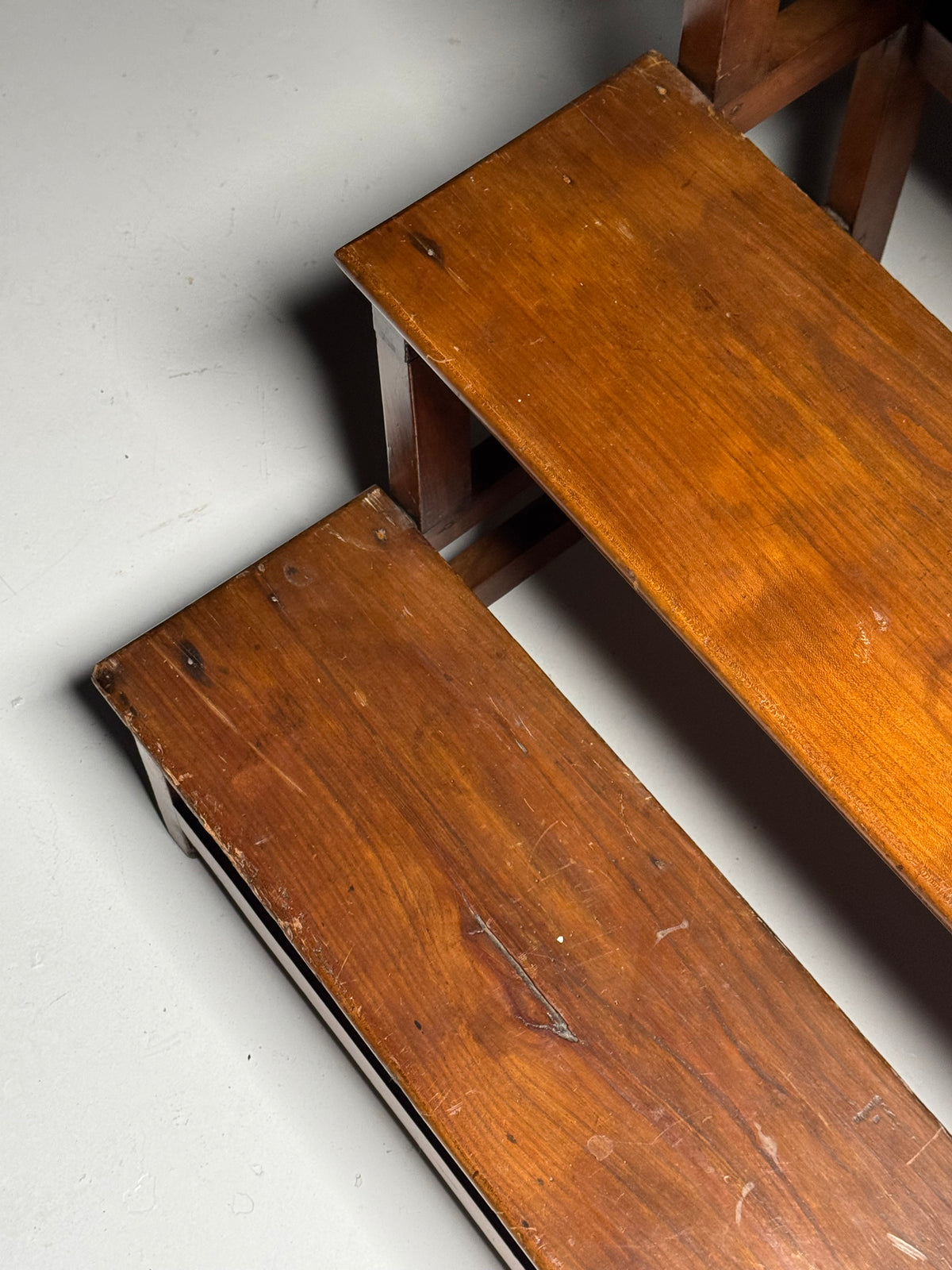 Wooden library step ladder