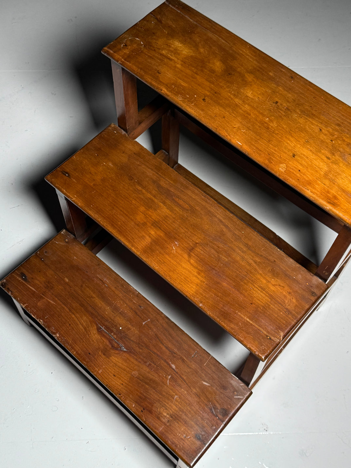 Wooden library step ladder