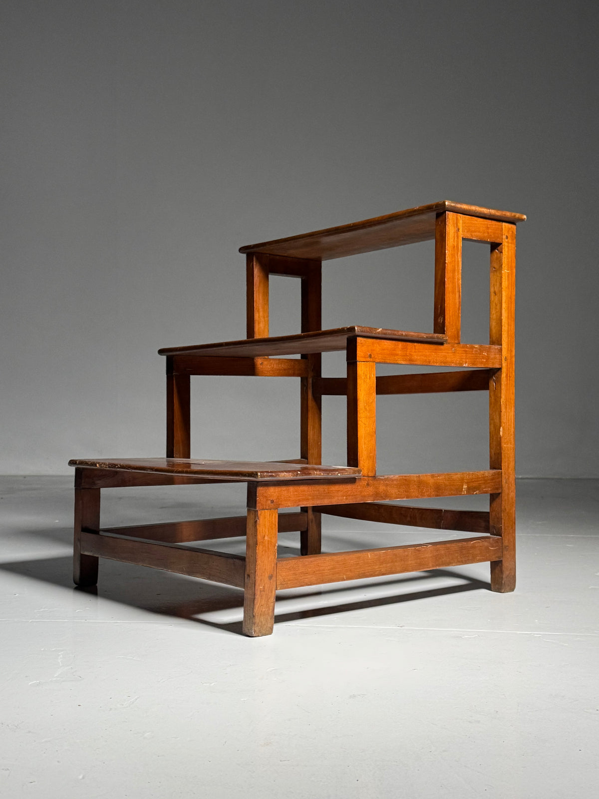 Wooden library step ladder