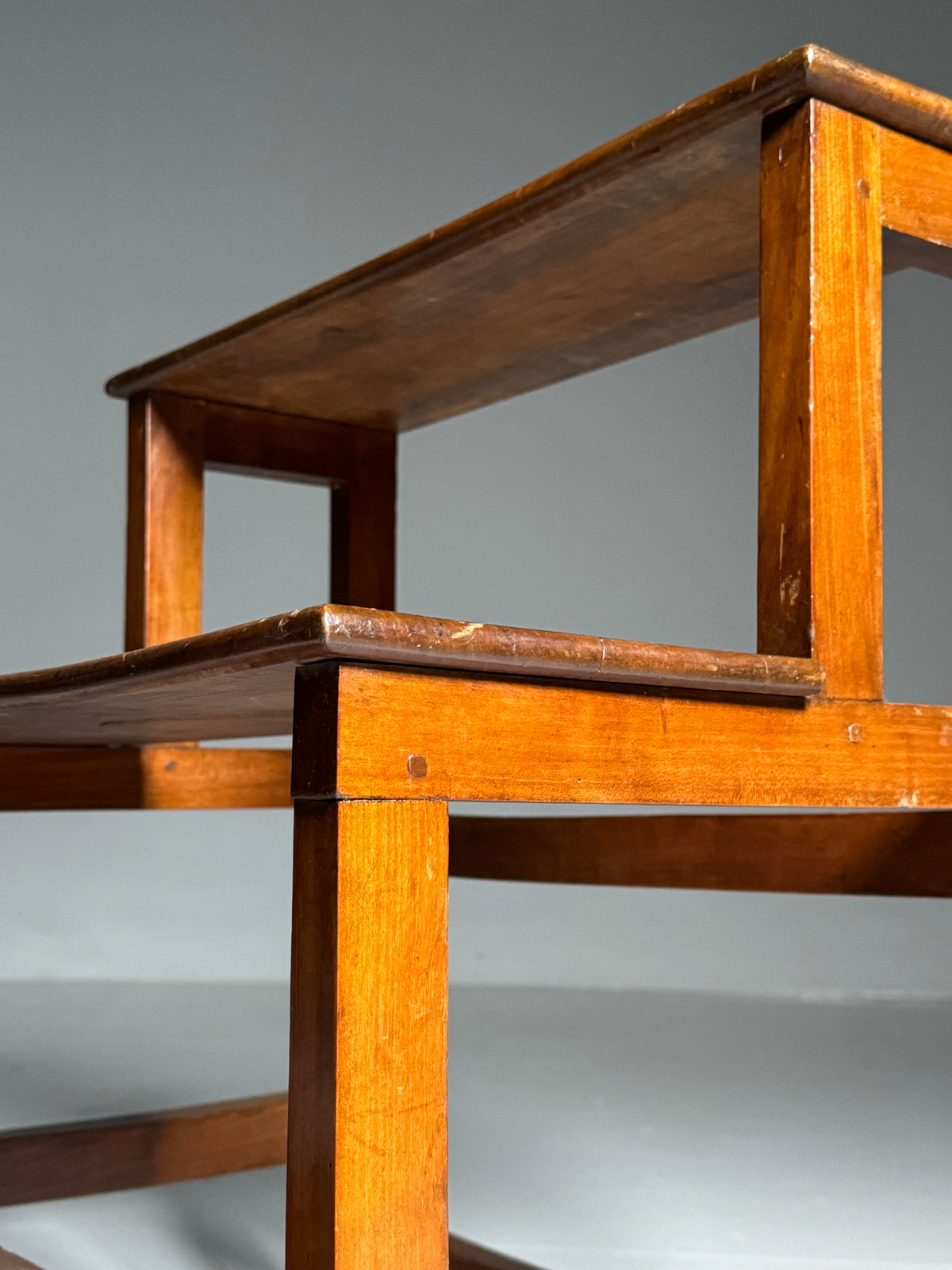 Wooden library step ladder