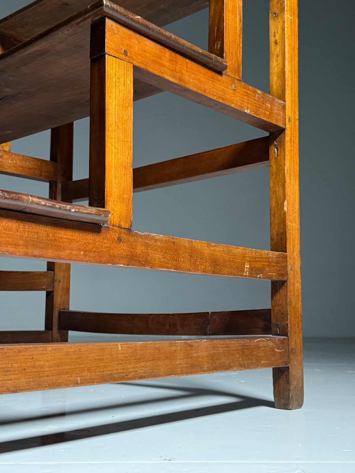 Wooden library step ladder