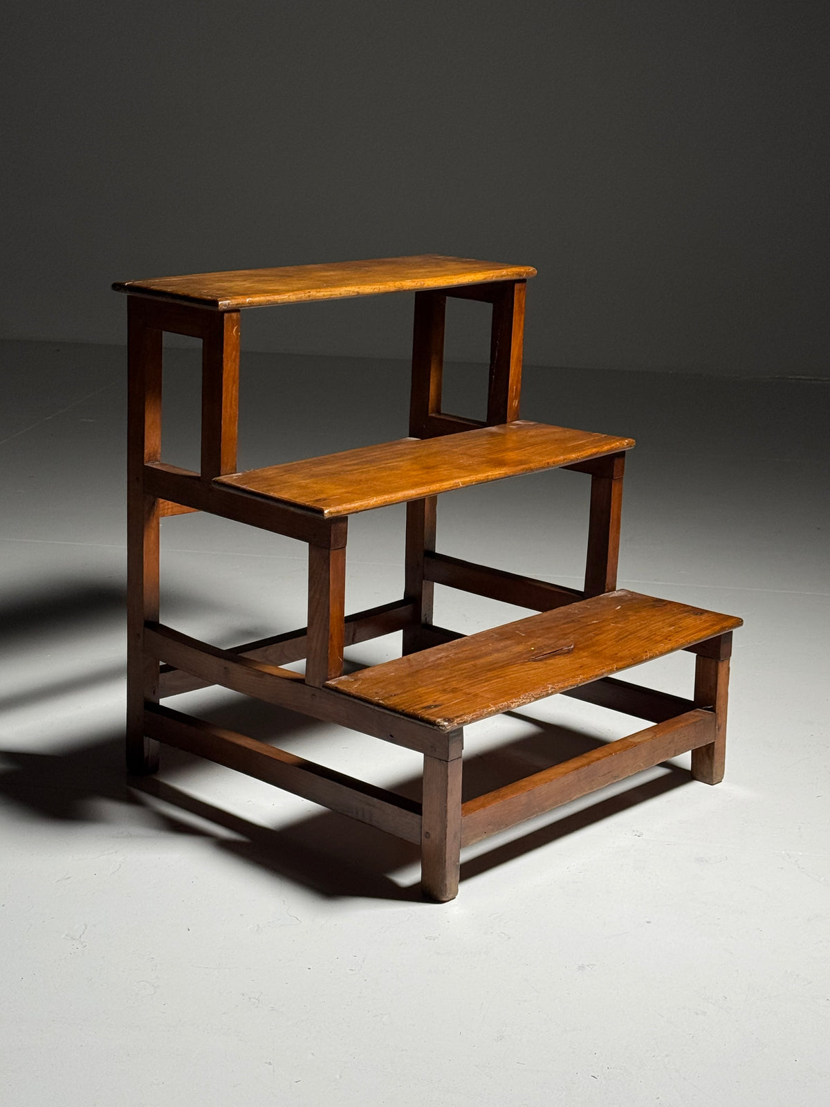 Wooden library step ladder
