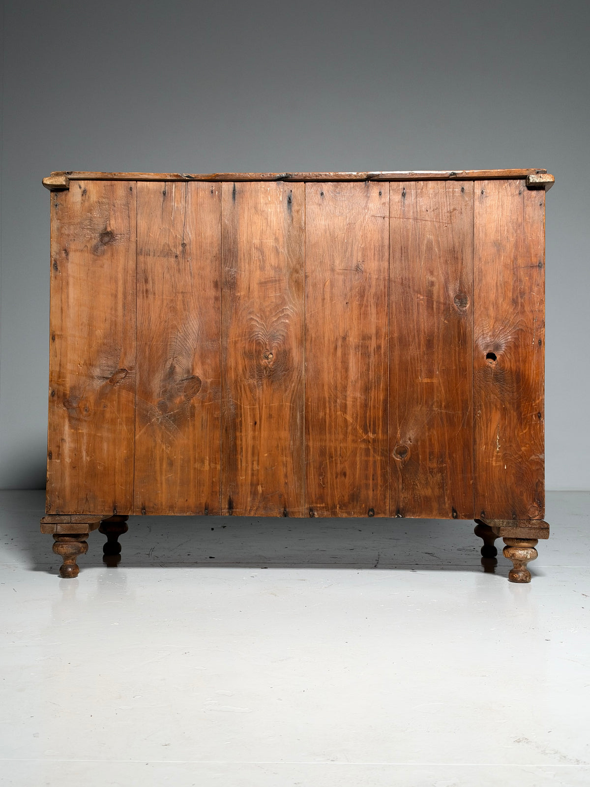19th century English pine chest of drawers