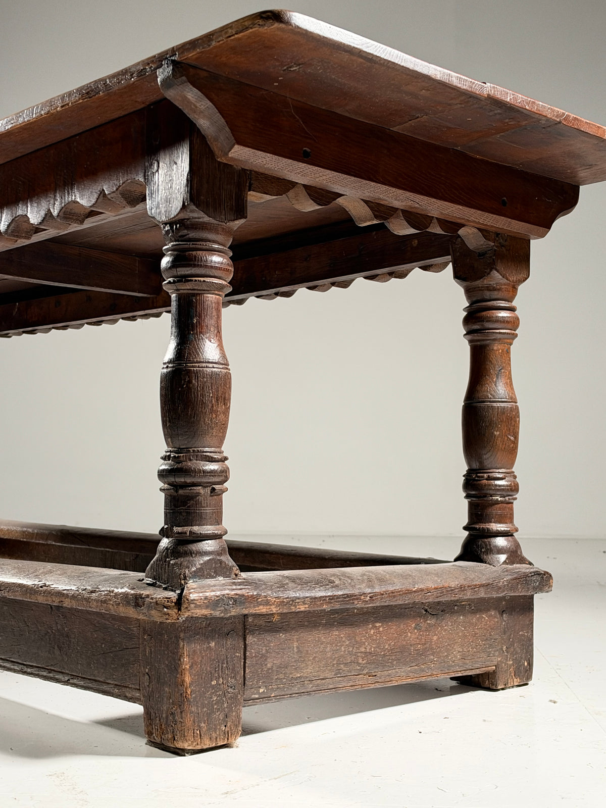18th century oak refectory table