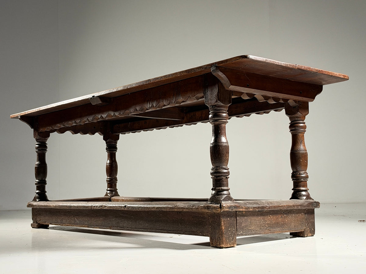 18th century oak refectory table