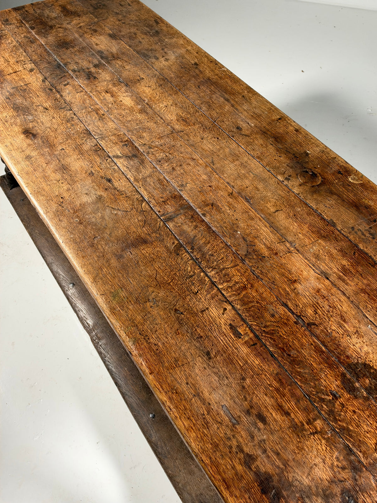 18th century oak refectory table
