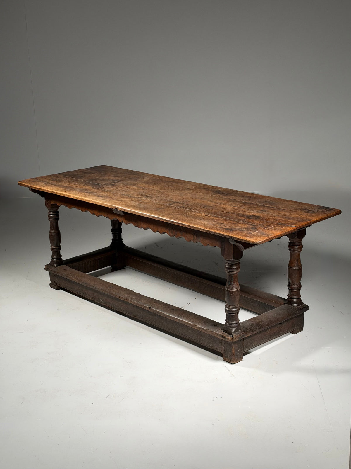 18th century oak refectory table