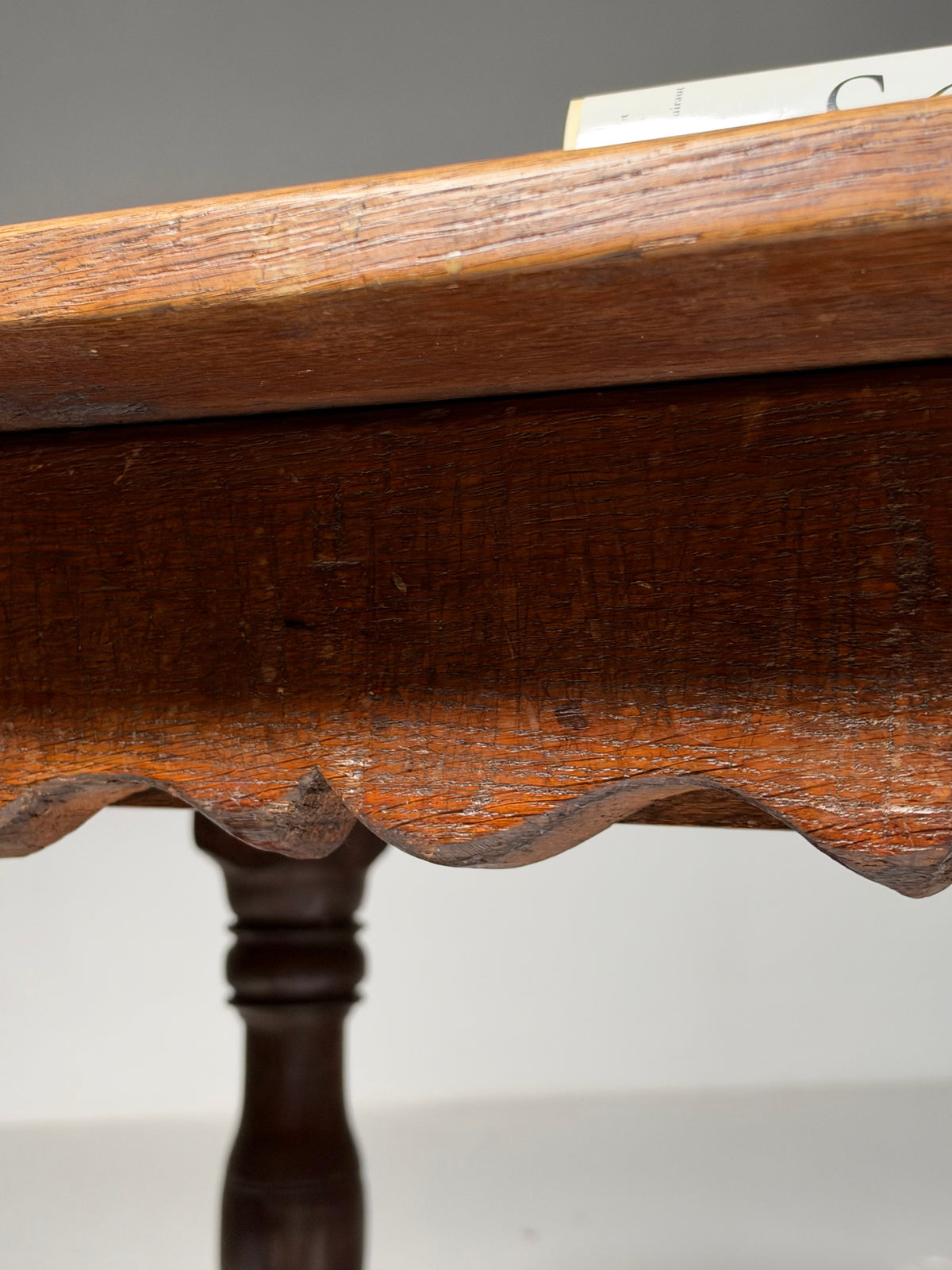 18th century oak refectory table