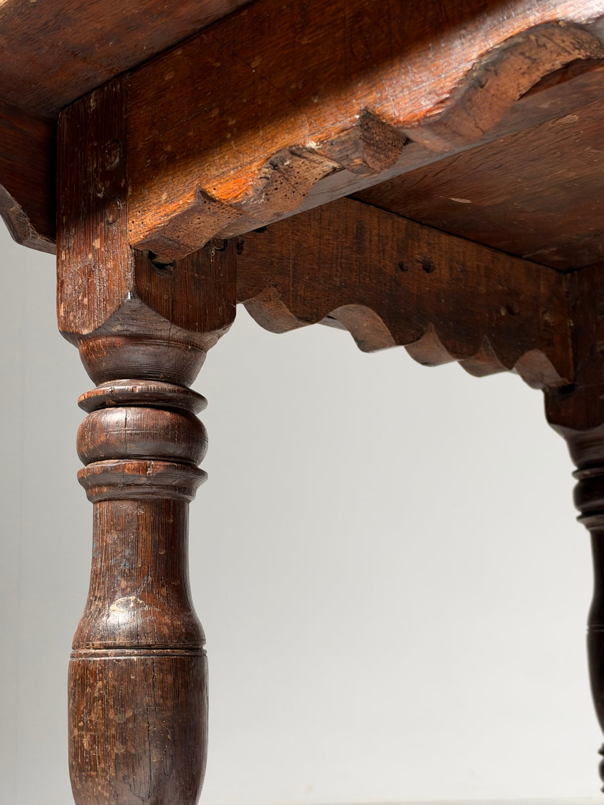 18th century oak refectory table