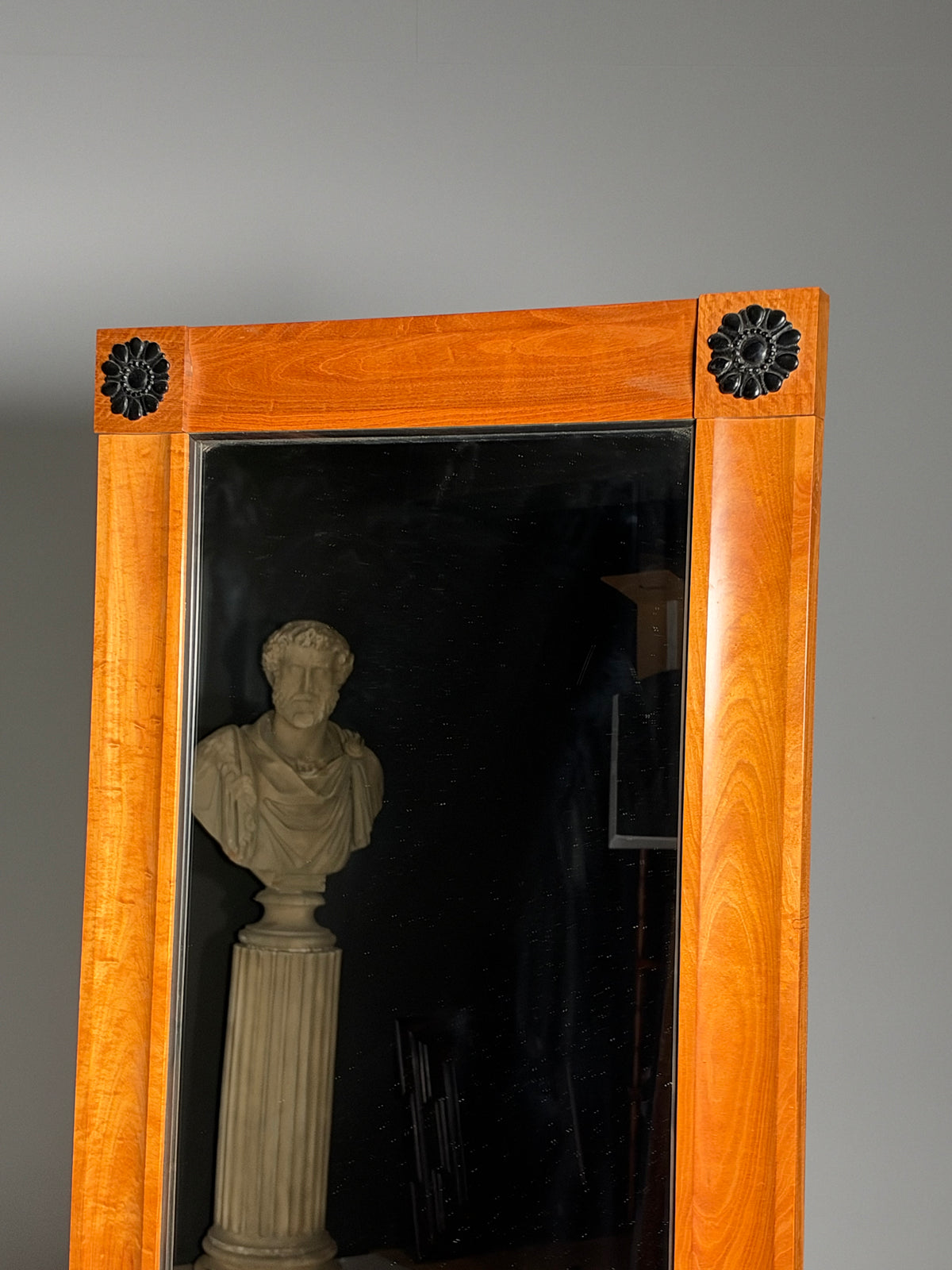 Biedermeier style full-length mirror