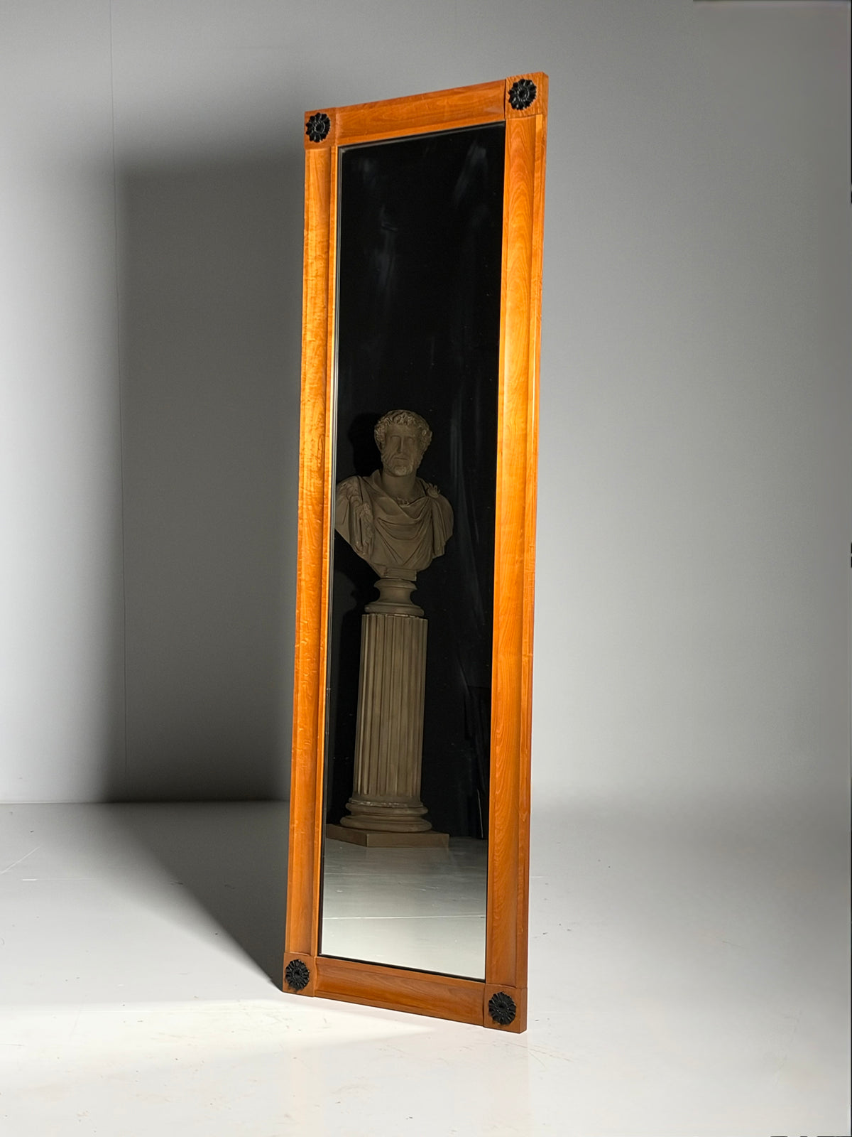 Biedermeier style full-length mirror